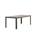 Söögilaud Bois 205*90cm - Black Legs / Acacia