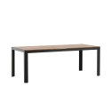 Söögilaud Bois 205*90cm - Black Legs / Acacia