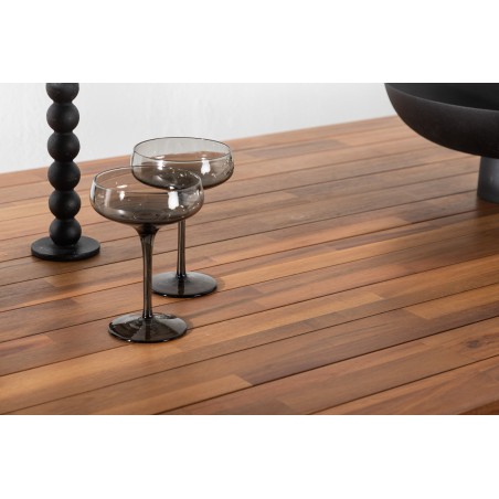 Söögilaud Bois 205*90cm - Black Legs / Acacia