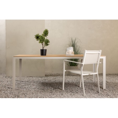 Break söögilaud 205*90 - Beige/Aintwood Teaklook