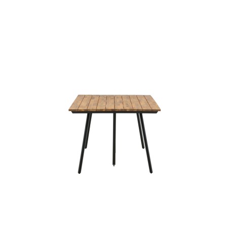 Chan söögilaud - must teras / akaatsia (tiikpuu välimus) - 200 cm