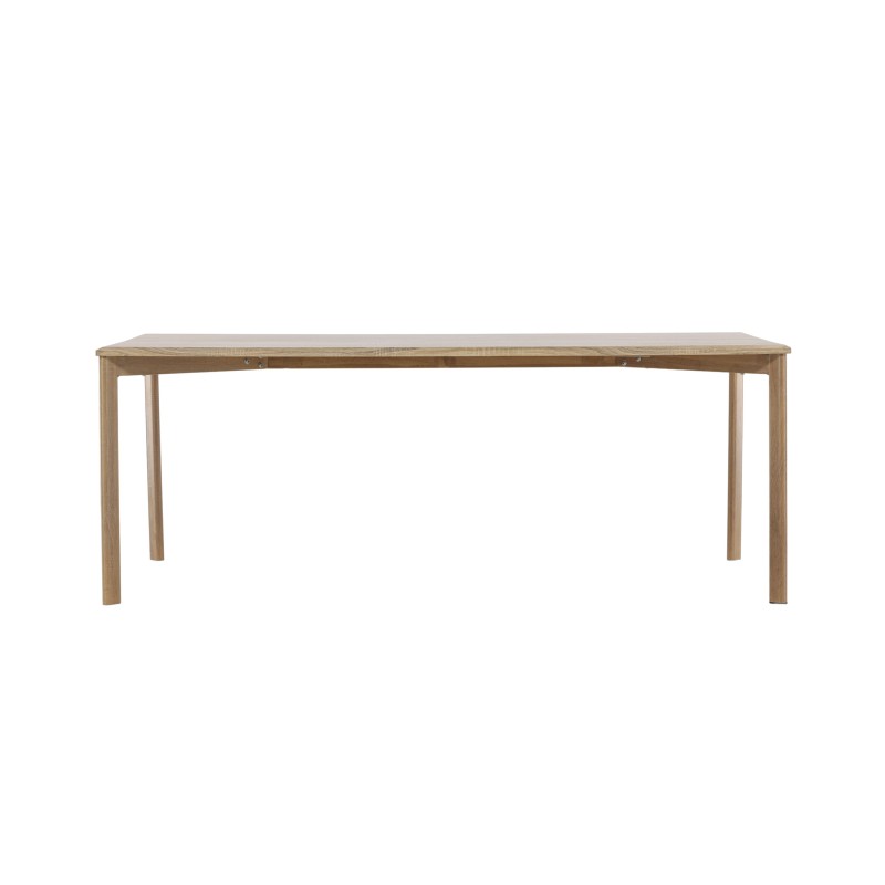 Damoni söögilaud 200*75 - Whitewash / MDF spooniga