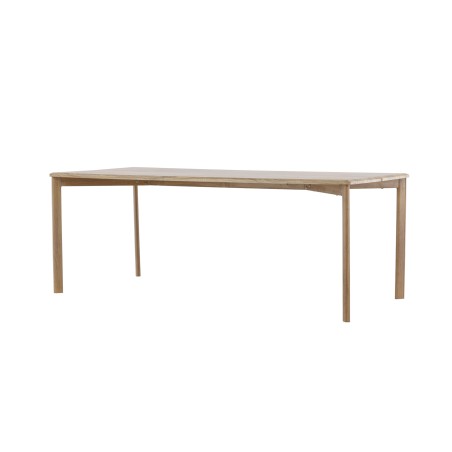 Damoni söögilaud 200*75 - Whitewash / MDF spooniga