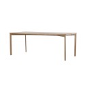 Damoni söögilaud 200*75 - Whitewash / MDF spooniga