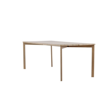 Damoni söögilaud 200*75 - Whitewash / MDF spooniga