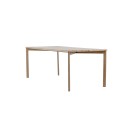 Damoni söögilaud 200*75 - Whitewash / MDF spooniga