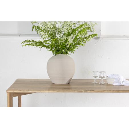 Damoni söögilaud 200*75 - Whitewash / MDF spooniga