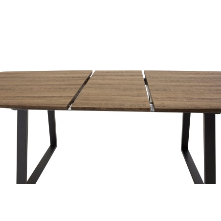 Inca söögilaud – Svart / Oljad Ek – 160/200*85*H75