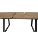 Inca söögilaud – Svart / Oljad Ek – 160/200*85*H75