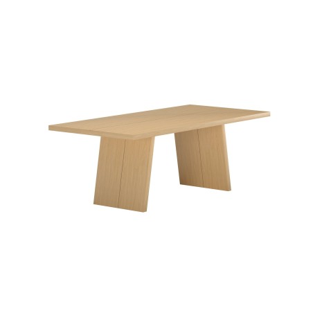 Logga söögilaud - loodus / MDF spooniga