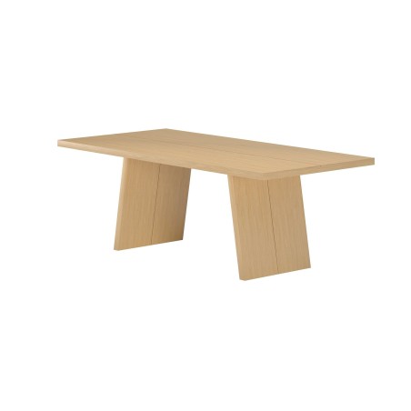 Logga söögilaud - loodus / MDF spooniga