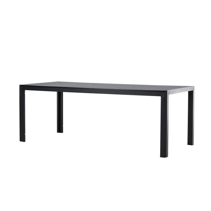 Söögilaud Mirko 205x90x74 - Must / Must