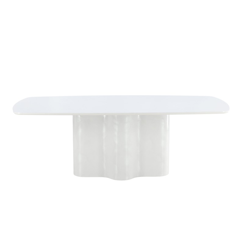 Väddö ristkülikukujuline söögilaud 220x110x75 cm - MDF / valge lakiga värvimine