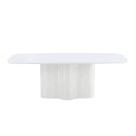 Väddö ristkülikukujuline söögilaud 220x110x75 cm - MDF / valge lakiga värvimine