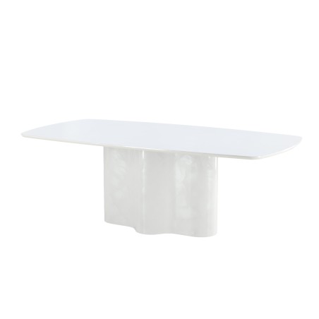 Väddö ristkülikukujuline söögilaud 220x110x75 cm - MDF / valge lakiga värvimine