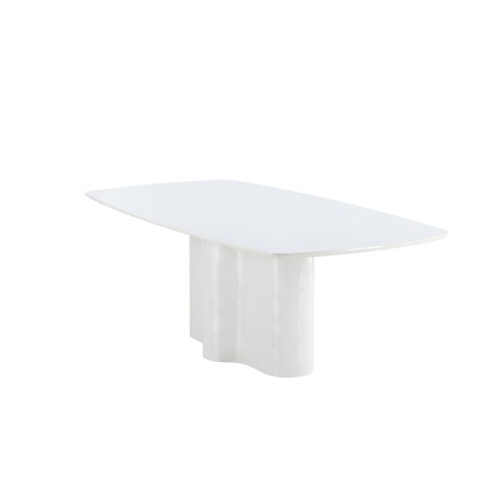 Väddö ristkülikukujuline söögilaud 220x110x75 cm - MDF / valge lakiga värvimine