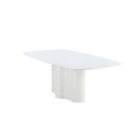 Väddö ristkülikukujuline söögilaud 220x110x75 cm - MDF / valge lakiga värvimine
