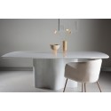 Väddö ristkülikukujuline söögilaud 220x110x75 cm - MDF / valge lakiga värvimine