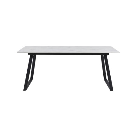 Söögilaud Estelle 200*90 – must/valge Marblelook