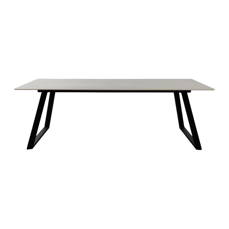 Söögilaud Estelle 200*90 – must/tumehall