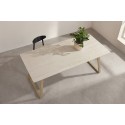 Estelle söögilaud 200*90 – beež/beež Marblelook