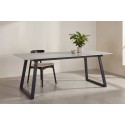 Söögilaud Estelle 200*90 – must/tumehall