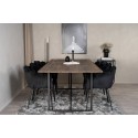 Padang Matbord – Svart / mörk Teak – 250*100*H76+Limhamn – Toolid – Black Velvet_6