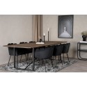 Padang Matbord – Svart / mörk Teak – 250*100*H76+Limhamn – Toolid – Black Velvet_6