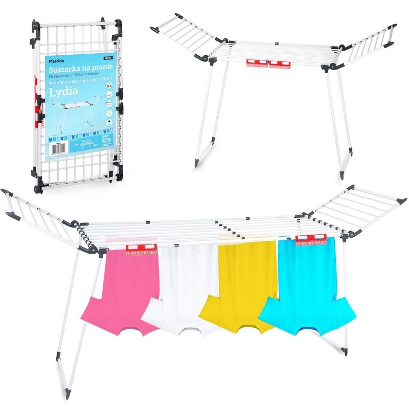Lydia 27 m valge kokkupandav pesukuivati | FreshDesign.ee