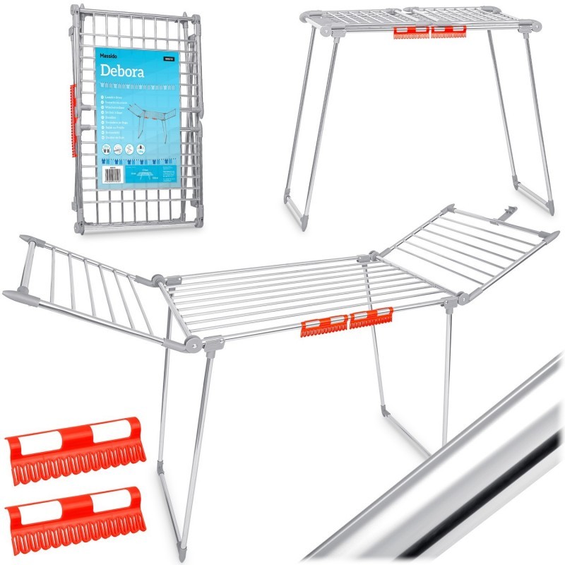 Pesukuivatusrest Debora, roostevaba teras, 19 m | FreshDesign.ee