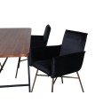 Uno söögilaud , must pähkli spoon + Petra tool , distressed Copper Black Velvet_4