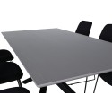 Piazza söögilaud , must hall spoon+muce söögitool , mustad jalad , must kangas_6
