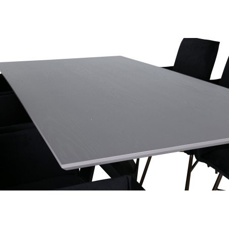Piazza söögilaud , must hall spoon + Petra tool , distressed Copper Black Velvet_6