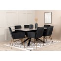 Piazza söögilaud , must hall spoon + Petra tool , distressed Copper Black Velvet_6