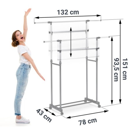 Riidestange must ja hõbedane | FreshDesign.ee