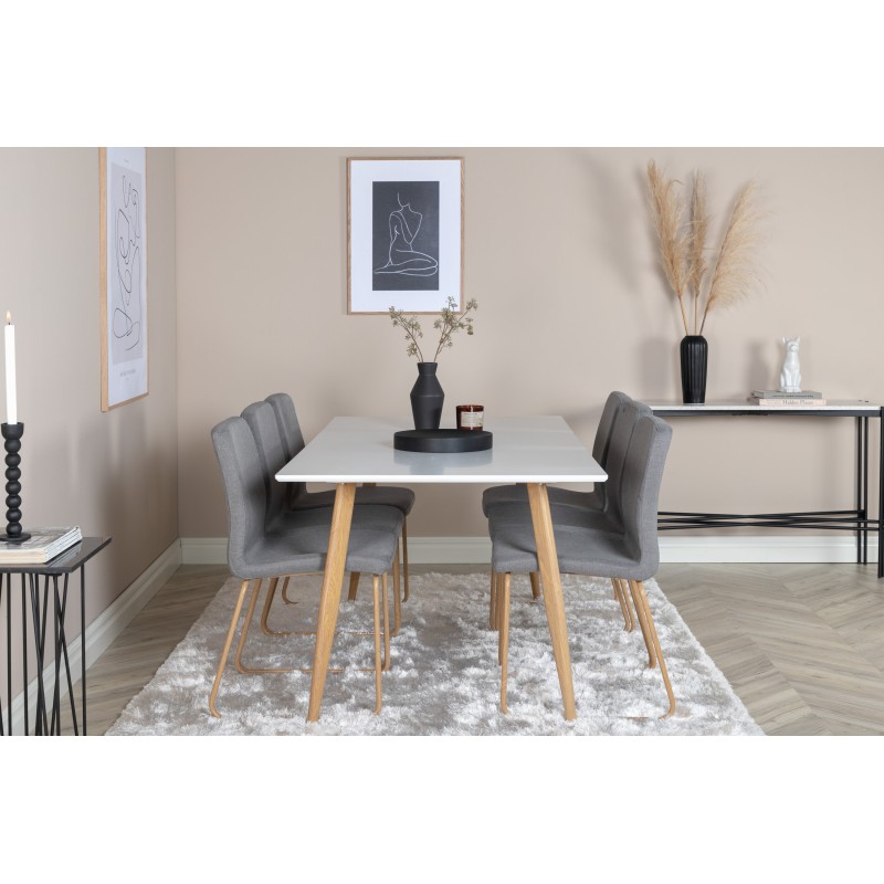Polar söögilaud valge- 180*90*H75 +Mace söögitoolid_6