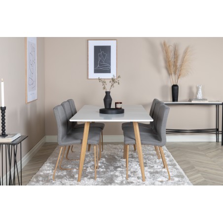 Polar söögilaud valge- 180*90*H75 +Mace söögitoolid_6