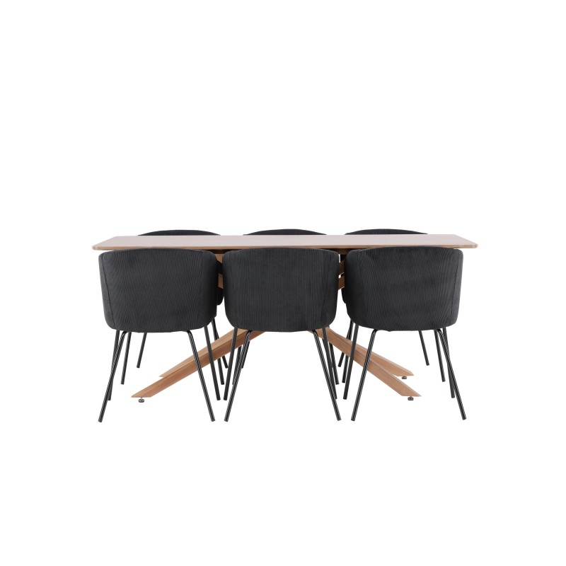 Piazza söögilaud koos Beriti söögitooliga