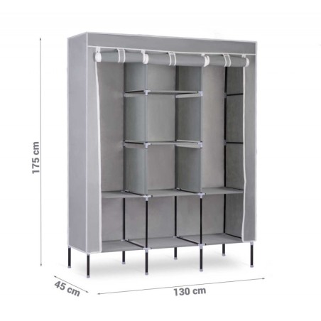 Tekstiilist riidekapp hall 45 x 130 x 175 cm | FreshDesign.ee