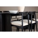 Tyresö Laud 100x220 cm - söögitoolidega - Must