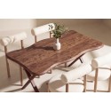 Söögilaud Fiona 180x90 pähkel 3D + Tillo toolid Woodlook/White _4
