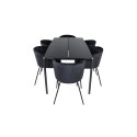 Pelle söögilaud - Must / must Must+Berit Tool - Must / Must Velvet_6
