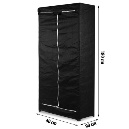 Riiuli kaitsekate 180 x 90 x 40 cm must | FreshDesign.ee