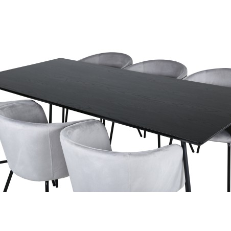 Petra söögilaud - must / must spoon+Berit tool - must / helehall Velvet_6