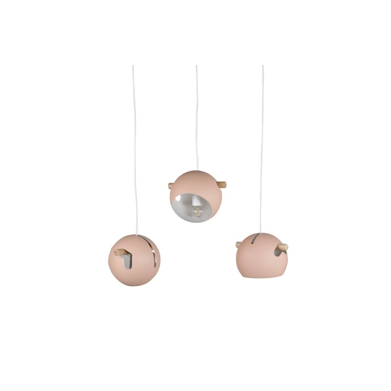 Tubbie ripplamp L730*W230*H155 Roosa