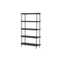 Heim riiul 190 cm - must / must FSC 100%