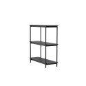 Heim riiul 120 cm - must / must FSC 100%