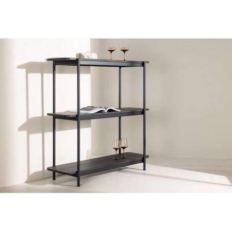 Heim riiul 120 cm - must / must FSC 100%