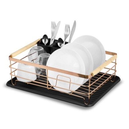 Nõudekuivatusrest must gold | FreshDesign.ee