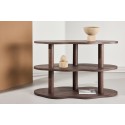 Moln riiul 120x45x75 cm - MDF Mocca 3D paberiga
